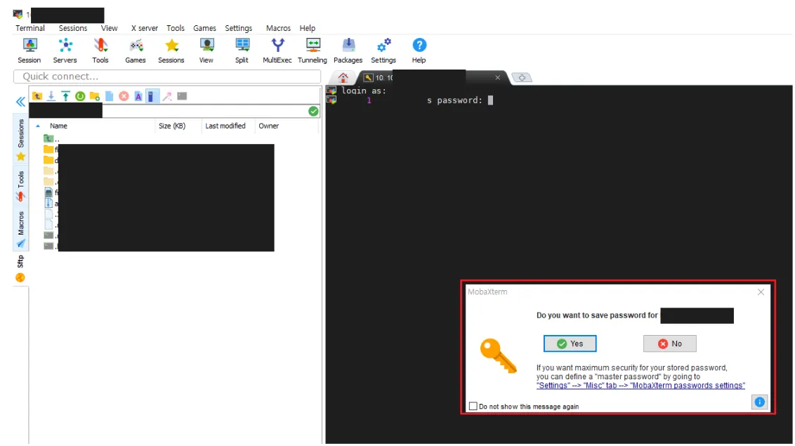 MobaXterm 실행하기3